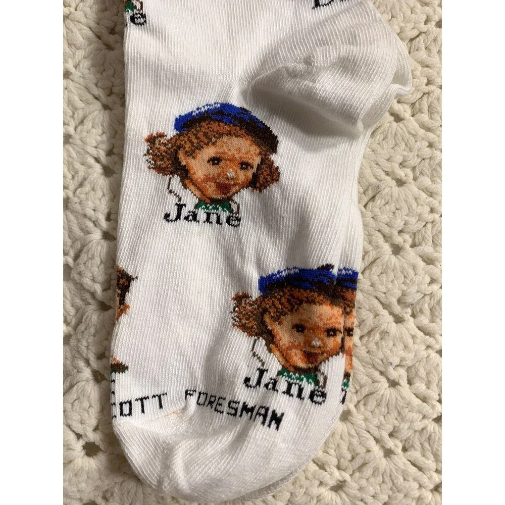 3 DICK JANE Novelty Socks NEW Adult Size Womens 6-11 Men’s 5-10 Shoe Size Unisex